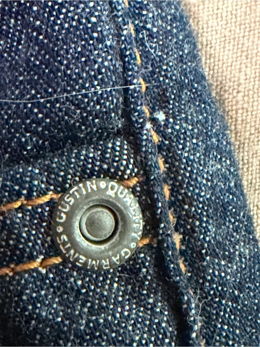 GUSTIN Men's  Slim Fit Raw Selvedge Denim Jeans Super Light NWOT waist 30